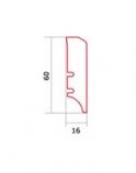 ◊ H=6cm dąb BONET, listwa przypodłogowa fornirowana - P50, DŁ=2,20m - tylko od 10szt
