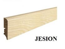 ◊ H=6cm JESION lakier półmat, listwa przypodłogowa fornirowana - P50, DŁ=2,20m - tylko od 10szt