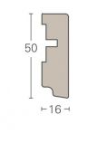H=5cm listwa przypodłogowa SL5 w dedykowanych kolorach do paneli PARADOR - 16 x 50mm