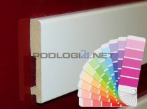 H=8cm WYBRANY kolor RAL lub NCS, lakier półmat, listwa przypodłogowa z MDF - 8/1 - kolor na zamówienie