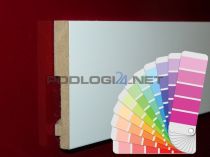 H=8cm WYBRANY kolor RAL lub NCS, lakier półmat, listwa przypodłogowa z MDF - 8/4 - kolor na zamówienie