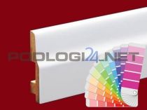 H=8cm WYBRANY kolor RAL lub NCS, lakier półmat, listwa przypodłogowa z MDF - 8/7 - kolor na zamówienie