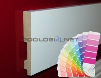 H=10cm WYBRANY kolor RAL lub NCS, lakier półmat, listwa przypodłogowa z MDF - 10/3 - kolor na zamówienie
