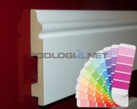 H=10cm WYBRANY kolor RAL lub NCS, lakier półmat, listwa przypodłogowa z MDF - 10/4 - kolor na zamówienie