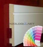 H=12cm WYBRANY kolor RAL lub NCS, lakier półmat, listwa przypodłogowa z MDF - 12/2 - kolor na zamówienie