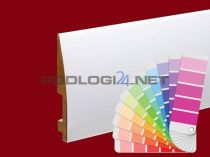 H=12cm WYBRANY kolor RAL lub NCS, lakier półmat, listwa przypodłogowa z MDF - 12/6 - kolor na zamówienie