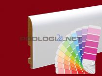 H=12cm WYBRANY kolor RAL lub NCS, lakier półmat, listwa przypodłogowa z MDF - 12/7 - kolor na zamówienie