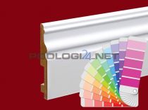 H=12cm WYBRANY kolor RAL lub NCS, lakier półmat, listwa przypodłogowa z MDF - 12/8 - kolor na zamówienie