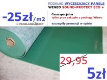 [cena przy zakupie paneli Wineo min.40m2] PROFESJONALNY podkład pod panele WYCISZAJĄCY, OGRZEWANIE ---2mm